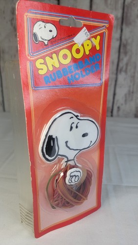 HTF Peanuts Snoopy Vintage versiegelt 1958 Gummibandhalter Charlie braun - Bild 4 von 8