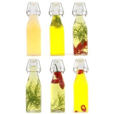 Clip Top Preserve Airtight Glass Kitchen Bottles 500ml - Set of 6 | M&W