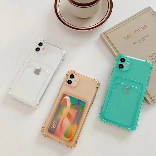 Clear Shockproof Case Cover For iPhone 15 14 13 11 X XR 8 7 6 with Card Holder - Picture 4 of 7