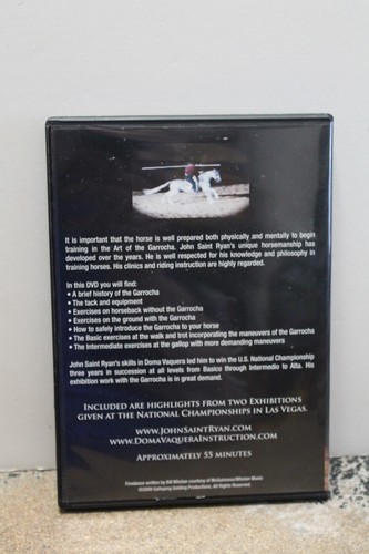 JOHN SAINT RYAN--The Art of the Garrocha (2009 DVD) - Picture 3 of 4
