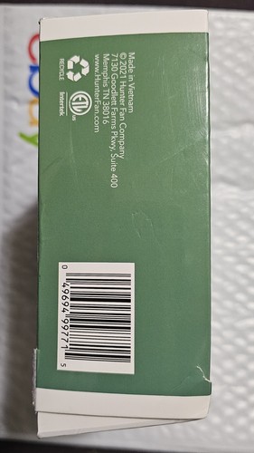 Hunter Deckenventilator Fernbedienung Wandsteuerung: Dimmfunktion - weiß - Modell #99771 - Bild 6 von 9