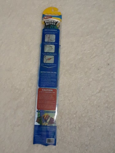 25" Ancho Whamo Super Kites Nuevos Juguetes para Niños EZ CLIP MARCO DE FIBRA DE VIDRIO - Imagen 5 de 5