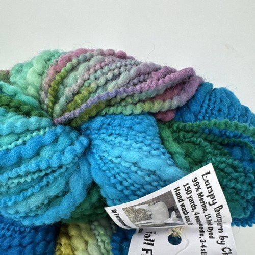 3 Farmhouse Yarn LUMPY BUMPY MERINO WOOL HAND DYED Fall Flowers @ 150y 4oz - Picture 2 of 7
