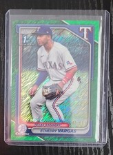 2024 Bowman Chrome Green Shimmer Refractor Echedry Vargas 45/99