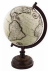 28cm Earth Globe World Map Geography Vintage Style Ornament with Wooden Base