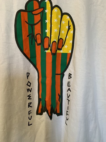 NWT Rue 21 Womens T Shirt 2X White Powerful Beautiful - Picture 2 of 5