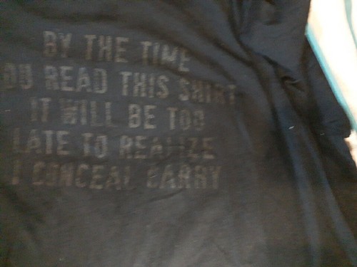 Men's Size XXXL "By The Time You Read This..I Conceal Carry" Grunt Tshirt - 第 15/15 張圖片