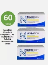 60 Tablets Neurobion Vitamin B1, B6, B12 for Numbness, Tingling & Nerve...