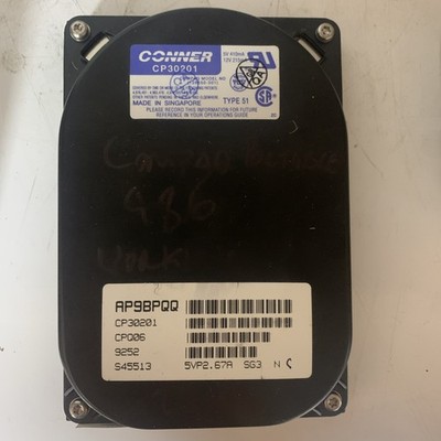Conner CP30201 IDE ATA/PATA Festplatte Typ 51 212,6mb getestet funktioniert 
