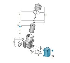 Original Ölkühler Audi Seat Skoda VW 03L117021C Neu