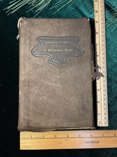 A Christmas Carol by Charles Dickens-The Roycroft, Hubbard 1902- leather Antique - Picture 1 of 18