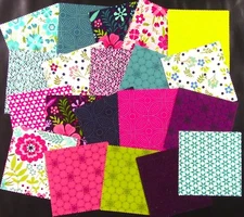 (40) 5" Squares - Secret Garden - Quilting, Sewing - 100% Cotton Fabric - 5515