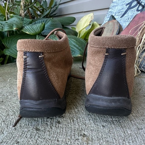 Lands' End Wallabee Men's Size 11 (11D) Brown Tan Suede Moc Toe Chukka Boots - Picture 4 of 9