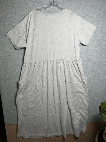 Vestido vintage Eddie Bauer mediano para mujer de gran tamaño 100 % algodón beige bolsillos - Imagen 12 de 12