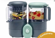 Baby Food Maker-Babymoov Duo Meal Station 4 in 1, steam, blend, defrost, reheat.