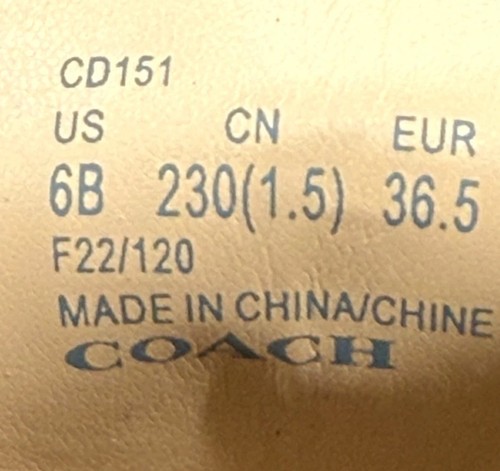 Coach Boots Womens Size 6 B Liza Bootie Black Leather Zip Memory Foam Military - Picture 12 of 12