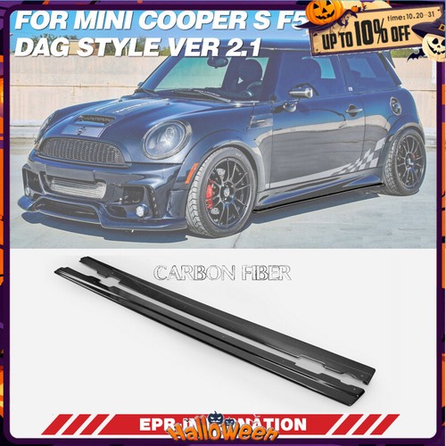 For F56 Mini Cooper S DAG Tape Carbon Ver 2.1 side skirt under board Extension - Picture 1 of 8