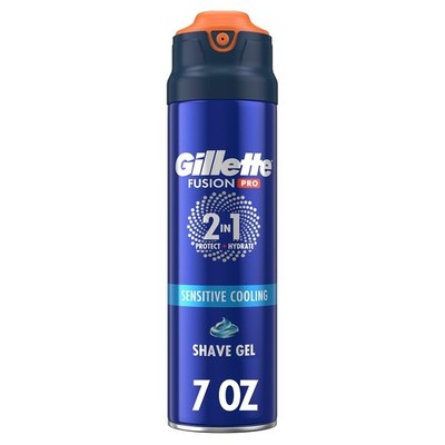 Gillette PRO Shaving Gel for Men ProGlide Sensitive 2 in 1 7 oz