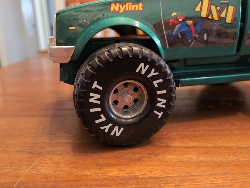 14" Vintage Nylint Pickup Truck ATV 4x4 grün gepresster Stahl Metall ATV Hauler - Bild 2 von 12