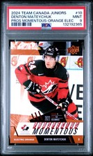 2024 UD TEAM CANADA JUNIORS PROSPECTUS MOMENTOUS DENTON MATEYCHUK 32/35 PSA 9