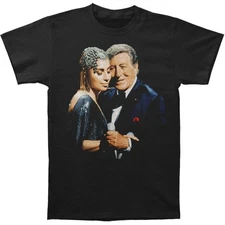 Men's Lady Gaga Cheek To Cheek Tour T-shirt Small Black