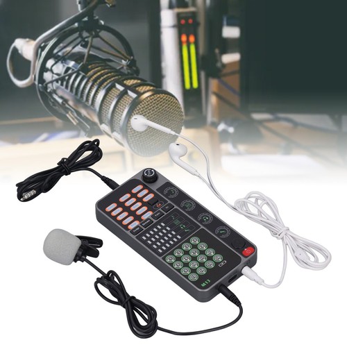Voice Changer Live Sound Card Portable Voice Disguiser With BT DJ Controller CB - Afbeelding 9 van 22