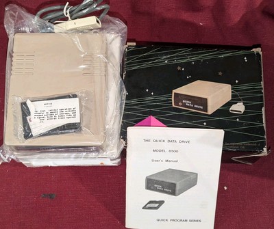 QUICK DATA DRIVE MODEL 8500 BOXED INC ORIGINAL TAPE MANUAL FOR 64 & VIC-20 ONLY