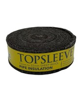 x2 TopSleeve 15mm to 22mm Pipe Insulation Lagging Sheep Wool Eco 7.2m