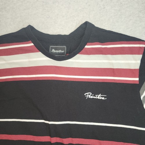 ROPA PRIMITIVA CLÁSICA BORDADA HORIZONTAL RAYAS CAMISETA NERD - Imagen 3 de 8