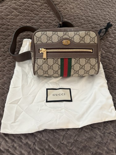 Gucci GG Supreme Monogram Ophidia Meidum Beige Canvas Bauchtasche Gürteltasche 574796 - Bild 2 von 12