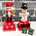  2 Pcs Nutcracker Soldier Decoration Craft Ornaments Holiday Countdown