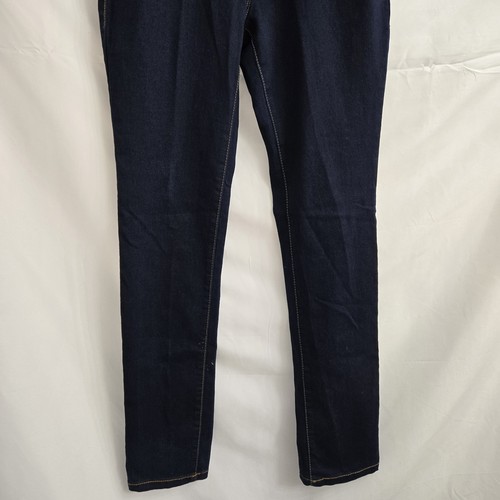 Pantalones de mezclilla ajustados elásticos cónicos nuevos con etiquetas NOBO No Boundaries OPP TALLA 11 lavado oscuro - Imagen 3 de 12