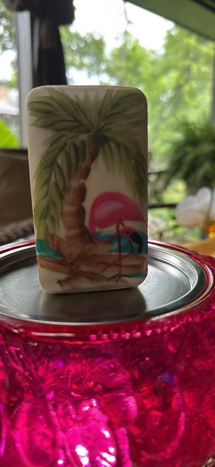 Candelabro Bath & Body Works rosa flamenco globo de agua iluminado 3 mechas Foto 2 de 4