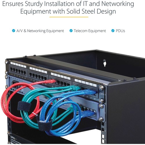 StarTech.com 6U Wall Mount Rack, 14in Deep, 19 inch Wall Mount Network Rack, Wal - 第 10/12 張圖片