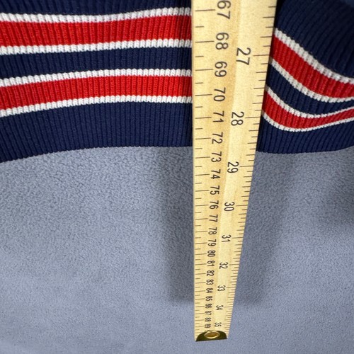 Howe Mens XL Baseball Bomber Jacket Blue Englewood Coach  Vintage - Picture 7 of 9