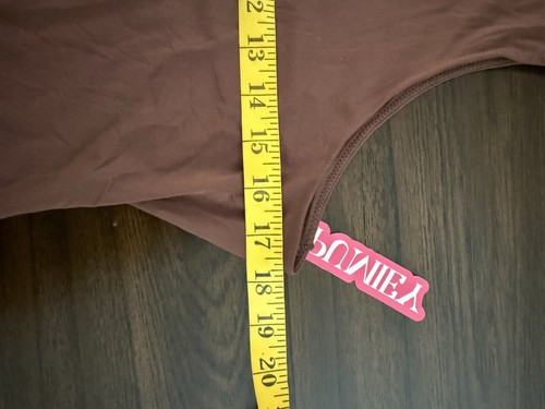 Pumiey Bodysuit Womens 2XL Brown Sleeveless Soft Stretchy Seamless - Picture 7 of 8