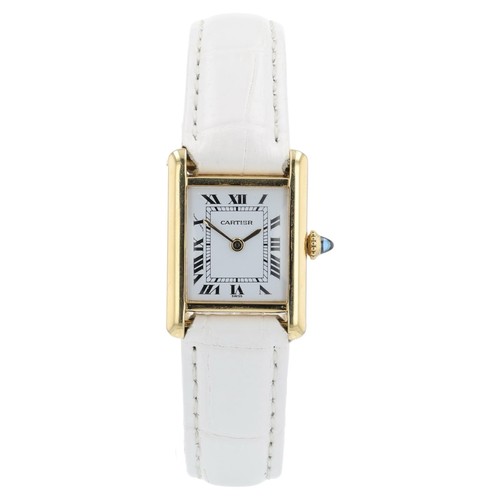 Cartier Tank Louis White Dial 18k Yellow Gold 20x28mm Manual Wind Women’s 78087