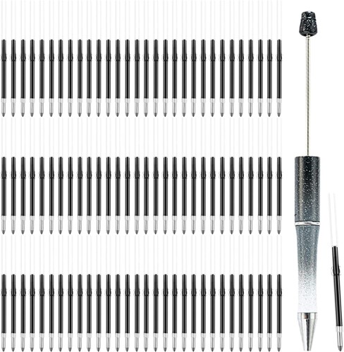 100 pcs Black Ink Beadable Pens Refills, Replaceable for... - Picture 1 of 4