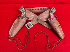 MATTEL Shootin' Shell Fanner Double Holster Toy Set