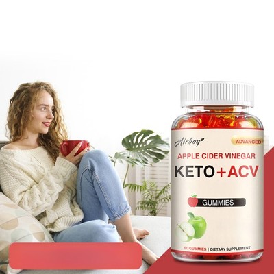 Keto + ACV Gummies - with Vitamin B12, B6, Folic Acid - 60pcs