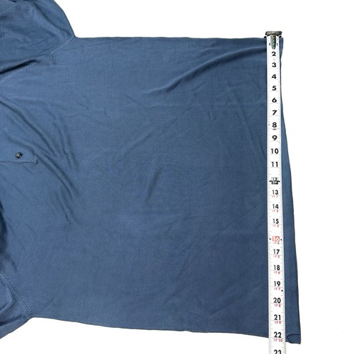 Bachrach Men’s 100% Silk Long Sleeve Polo Sweater Blue Size L  - Picture 8 of 14