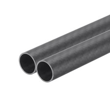 2Pcs Carbon Fiber Tube 14x16x170mm Matte Surface 3K Roll Wrapped for Plane