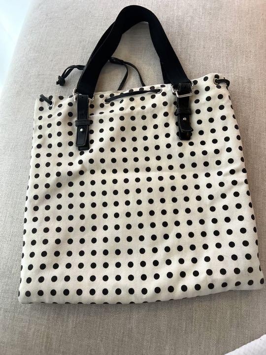 YSL dot tote bag Handbag Cotton A4 storage YVES SAINT YSL dot tote bag Handbag Cotton A4 storage YVES SAINT