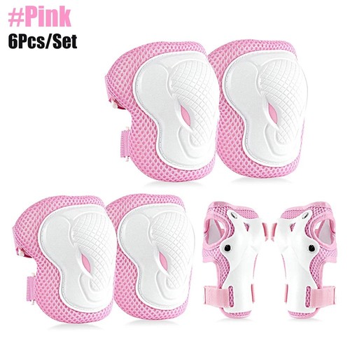 Kids Knee Elbow Wrist Pads Set 6PCS Protective Gear for Bike Skate Scooter - Picture 8 of 12