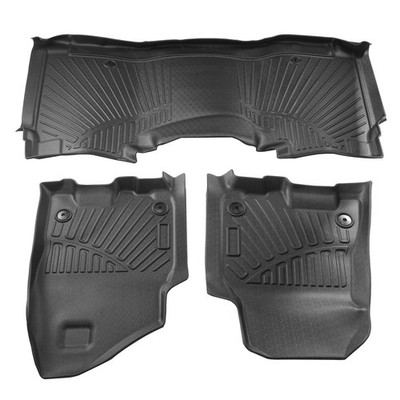 3 pcs Floor Mats Liners Set For Dodge Ram 1500 Crew Cab 2019 2020 2021 2022-2024