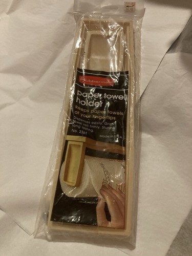 Vintage Rubbermaid Paper Towel Holder 12¾" x 3¾" No. 2361 Almond NOS 1983 USA!! - Picture 2 of 9