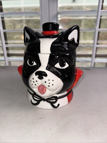 2025 JACK O LANTERN LANE Ceramic Halloween Dog Vampire Cookie Jar Container - Picture 9 of 9