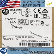1PC Factory Sealed AB 22B-D6P0N104/A PowerFlex AC Drive US Same Day Ship AB