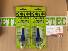 2x Petec Schraubensicherung mittelfest blau 5g  SET Preis 2STück