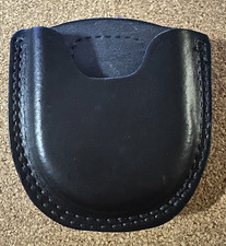 JAY-PEE Black Leather Handcuff Pouch  (belt clip)  New Free Ship